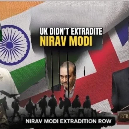 Priti Patel claim on India UK migrant row linked to Nirav Modi extradition delay with India and UK flags