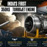 India 350kg Turbojet Engine developed by DRDO showcasing indigenous expendable turbojet technology for defence applications