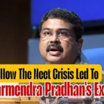 Dharmendra Pradhan addresses a press conference as the NEET controversy intensifies, leading to the Dharmendra Pradhan Resignation and nationwide student protests.