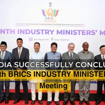 BRICS Industry Ministers Meeting in India with delegates at the 10th BRICS Industry Ministers’ Meeting 2026