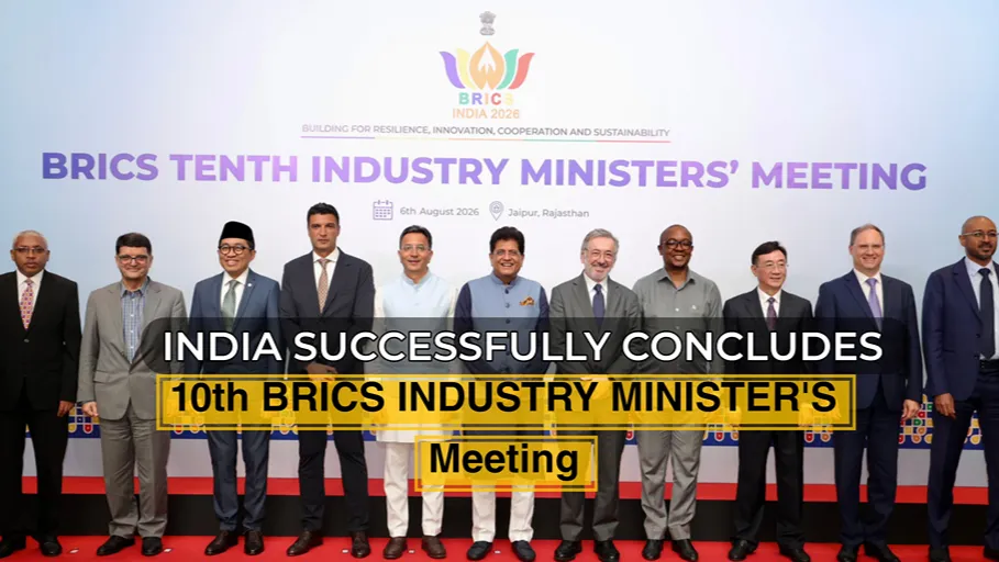 BRICS Industry Ministers Meeting in India with delegates at the 10th BRICS Industry Ministers’ Meeting 2026
