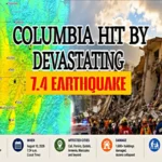 Colombia earthquake 2026 map and earthquake damage after 7.4-magnitude quake
