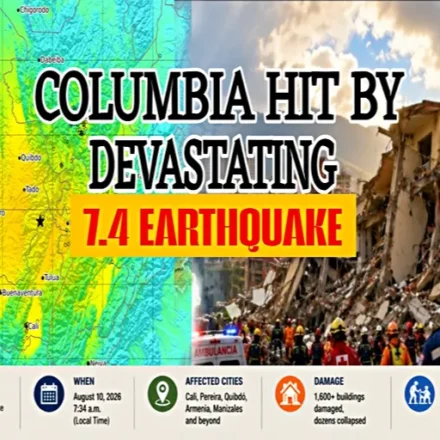 Colombia earthquake 2026 map and earthquake damage after 7.4-magnitude quake