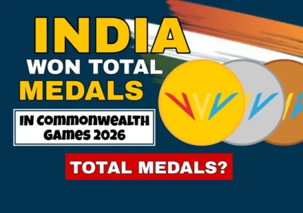 Commonwealth Games 2026 Results showing India's total medal tally with gold, silver, and bronze medals at Glasgow 2026