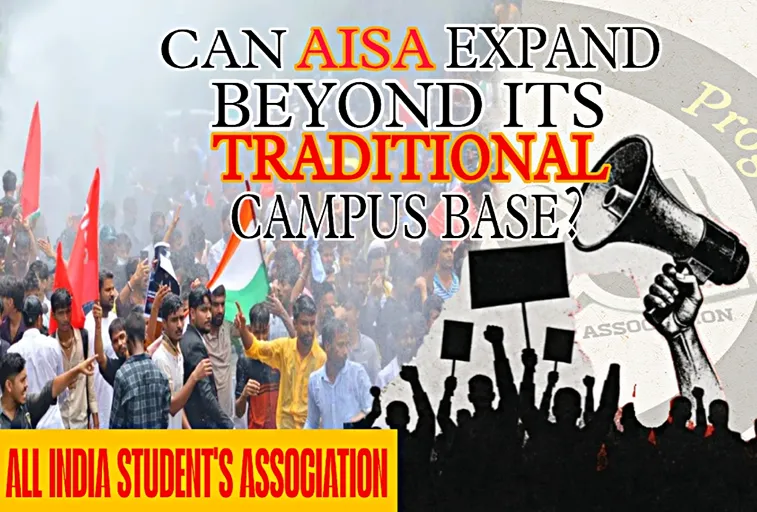 All India Students Association AISA campus protest and student mobilisation