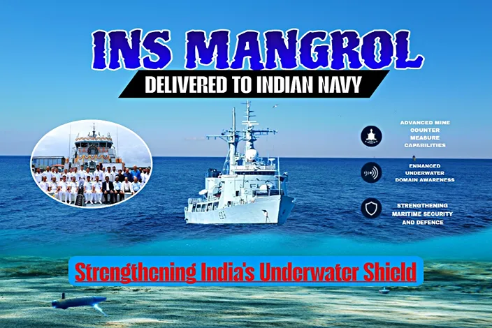 INS Mangrol delivery to Indian Navy strengthening India’s underwater security