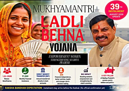 Ladli Behna Yojana 39th instalment August 2026 update for women in Madhya Pradesh
