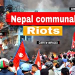 Nepal Riots Update showing communal clashes, protests, smoke, curfew and security deployment in Nepal