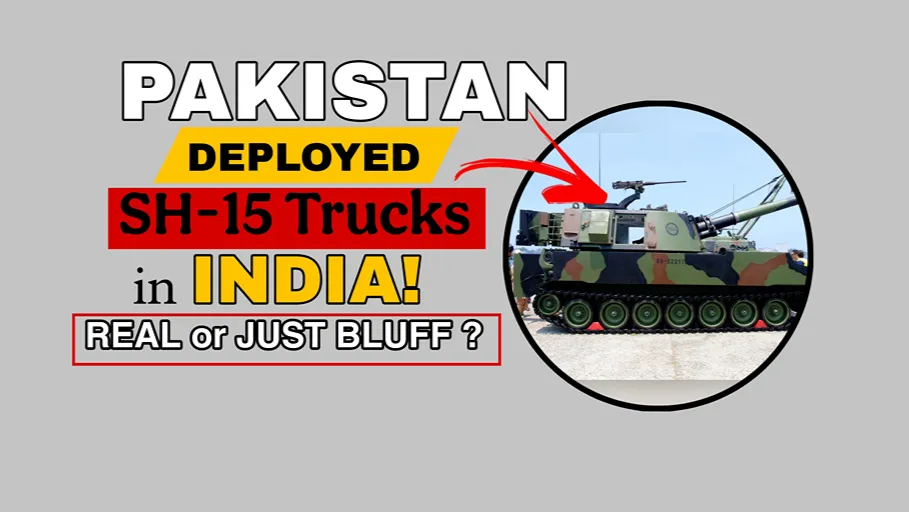Pakistan Tanks Near Indian Border showing reported SH-15 self-propelled artillery deployment near the India-Pakistan border.