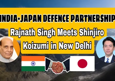 Rajnath Singh Japan Defence Minister Meeting with Shinjiro Koizumi highlights India-Japan defence partnership in New Delhi.