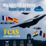 FCAS programme featuring a next-generation fighter, combat cloud, remote aircraft, and India-France defence cooperation.
