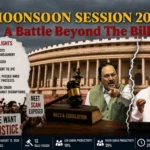 Monsoon Session 2026 showing Indian Parliament, NEET protests, Bills passed and Opposition confrontation