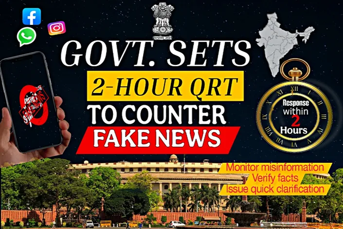 India fake news QRTs with 2-hour government response target against misinformation
