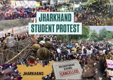 Jharkhand student protest over recruitment exams and demands for fair government recruitment