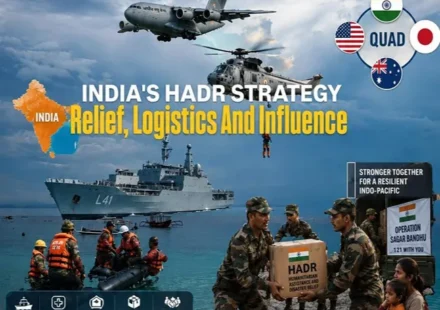 India HADR strategy showing disaster relief, military logistics and Indo-Pacific cooperation