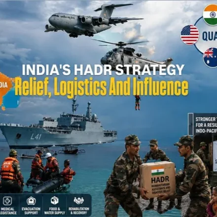India HADR strategy showing disaster relief, military logistics and Indo-Pacific cooperation