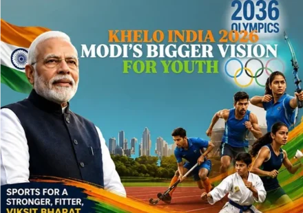 Khelo India 2026 featuring PM Modi, young Indian athletes and India’s 2036 Olympic ambition