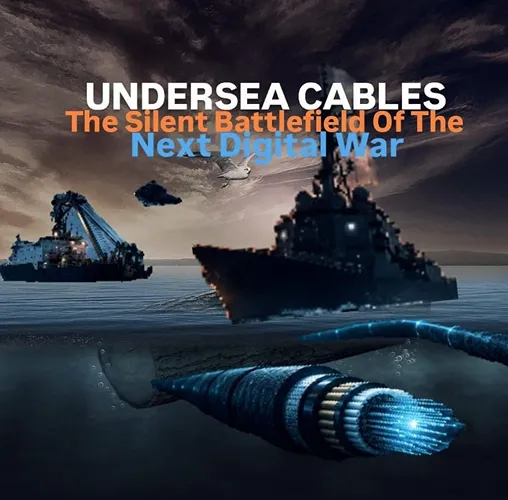 Undersea cables carrying global internet traffic beneath the ocean amid rising digital warfare risks