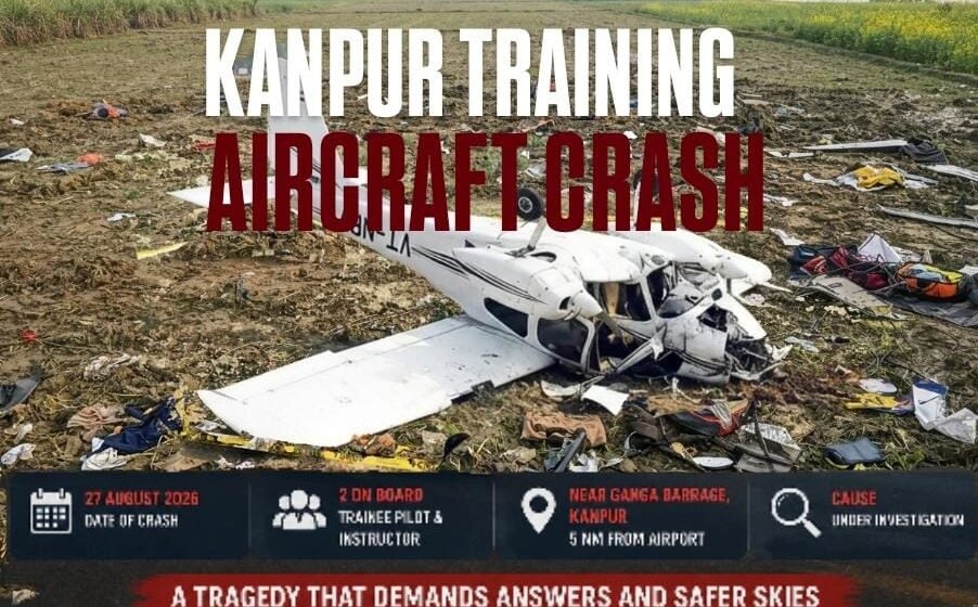Tecnam P2006T training aircraft representing the Kanpur training aircraft crash in India
