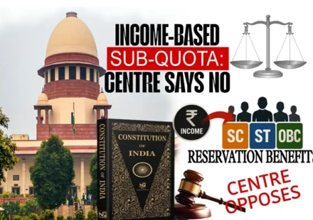 Income-Based Reservation sub-quota debate as Centre opposes SC ST OBC proposal