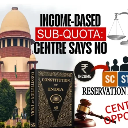Income-Based Reservation sub-quota debate as Centre opposes SC ST OBC proposal