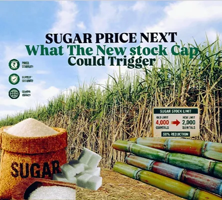 Sugar stock limit cut from 4,000 to 2,000 quintals as India seeks to control prices and supplies